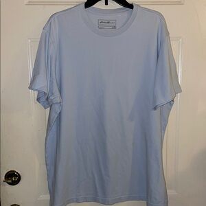 Eddie Bauer Men's Light Blue T-Shirt
